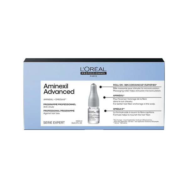 Aminexil Advanced Dual-Action Scalp & Anti-thinning Hair Treatment - 10x6 ml