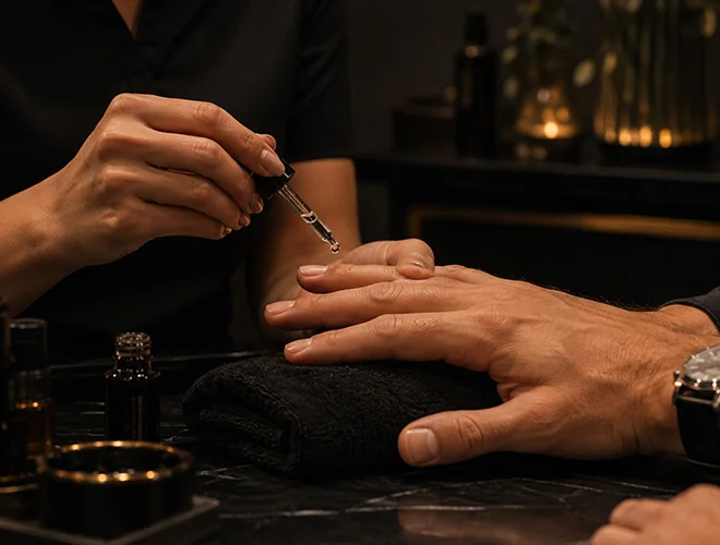 Nail-Treatments-for-men-at-the-loft-gents-grooming-Dubai