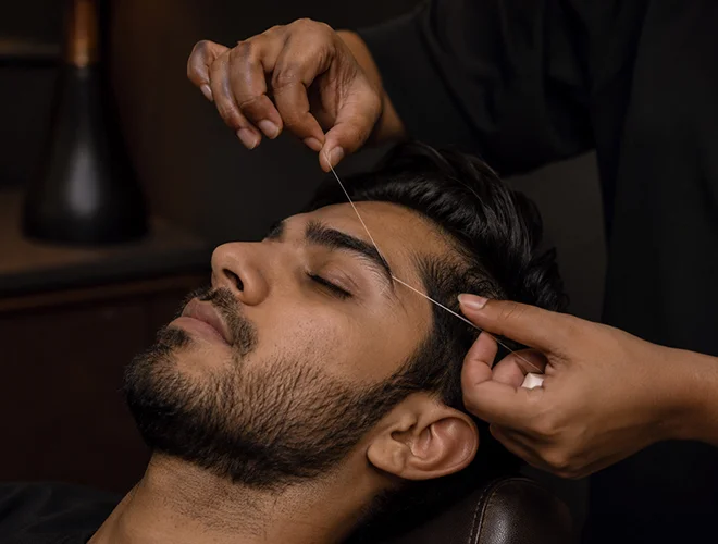 threading-for-men-at-the-Loft-gent-grooming-Dubai