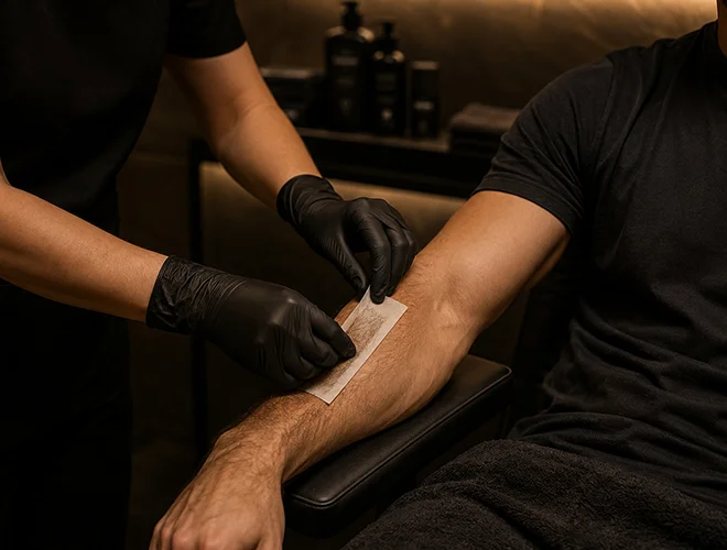 waxing-for-men-at-the-Loft-gent-grooming-Dubai