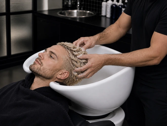 Color Care hair treatment for men at The Loft Gents Grooming in Dubai