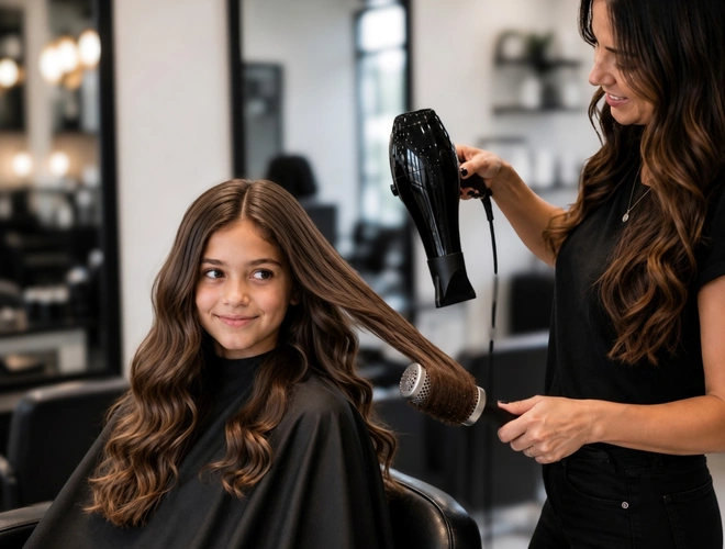 Kids-Blowdry at The Loft Fifth Avenue Hair and Beauty Salon