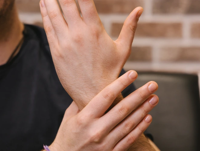 Loft Manicure for men at the loft gents grooming in dubai