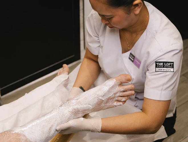 Loft Signature pedicure at the loft gents grooming in Dubai