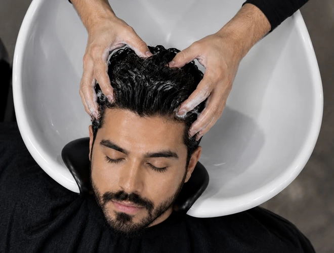 Scalp hair treatment for men at The Loft Gents Grooming in Dubai