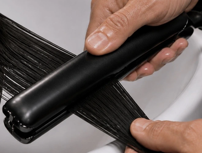 Straightening hair treatment for men at The Loft Gents Grooming in Dubai