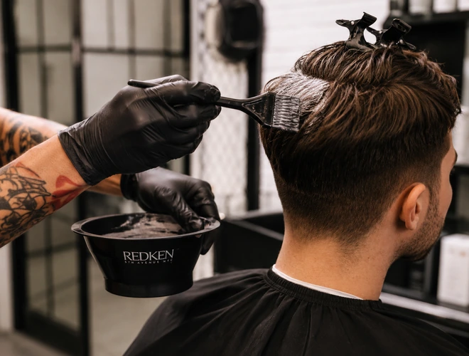 Tone on tone at The Loft Gents Grooming in Dubai