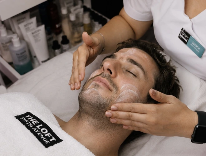 hydrating facial for men in Dubai at The Loft Gents Grooming